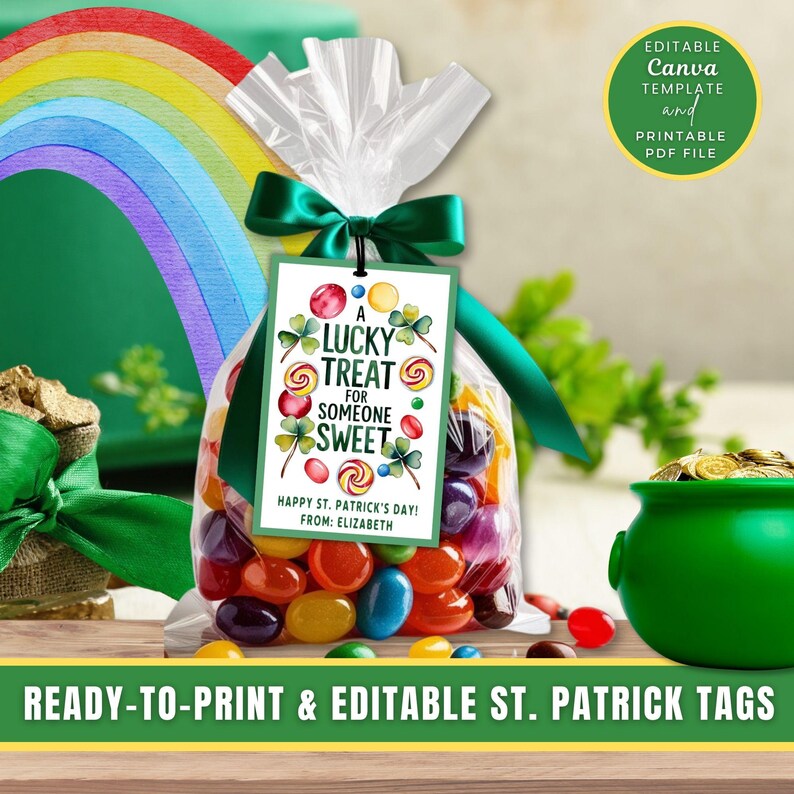 St Patricks Day Gift Tags A Lucky Treat for Someone Sweet Printable ...