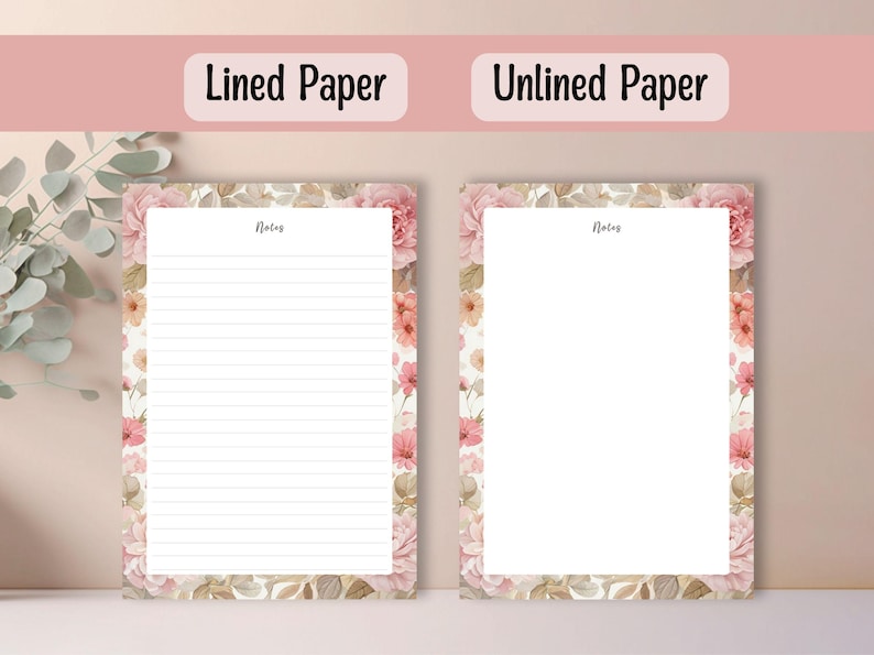 Printable Floral Planner Bundle – Digital Daily Weekly Monthly Pink ...