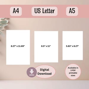 Printable Floral Planner Bundle – Digital Daily Weekly Monthly Pink ...