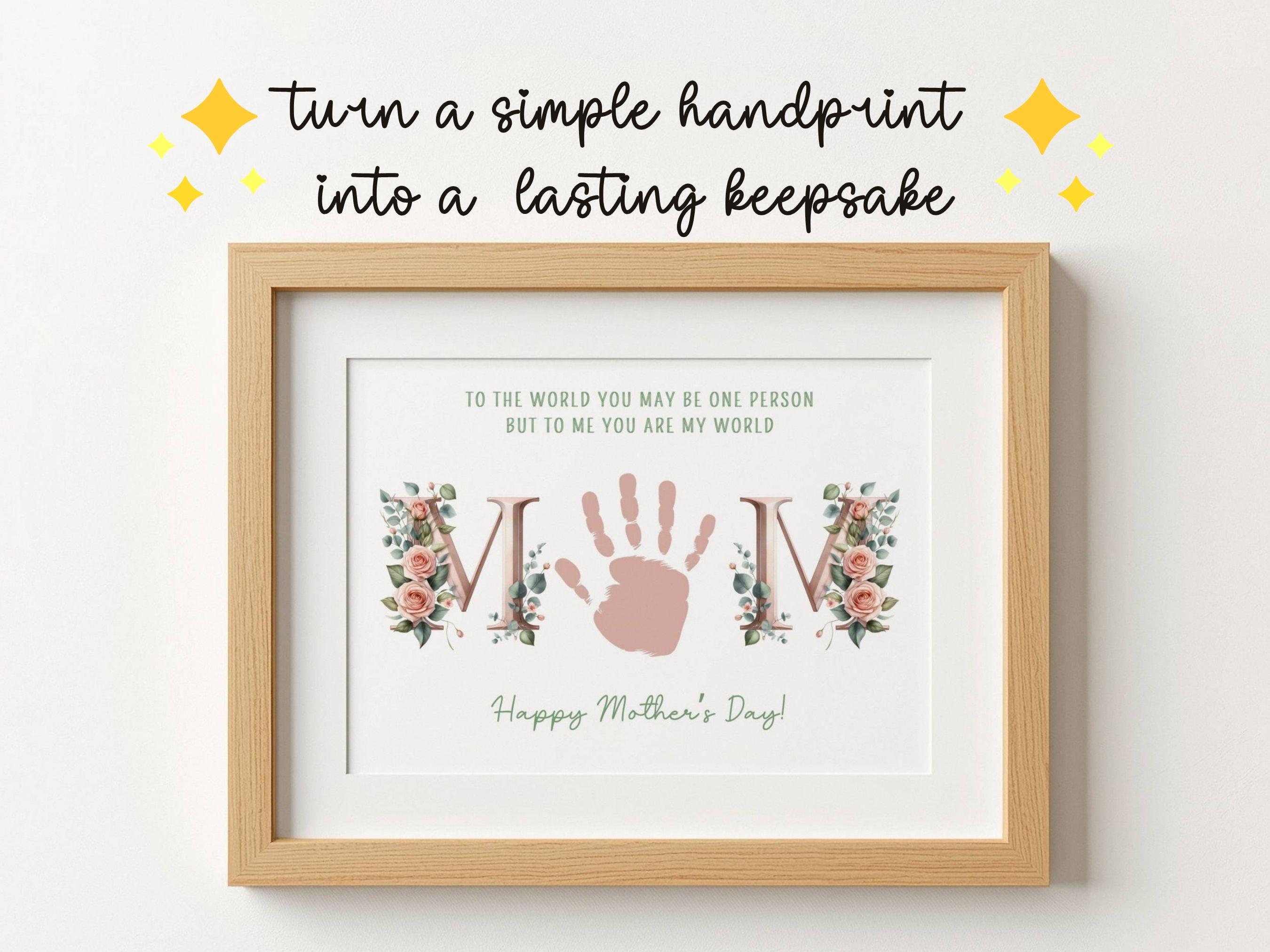 Mothers Day Handprint Craft Printable Gift for Mom Kids Handprint Art ...