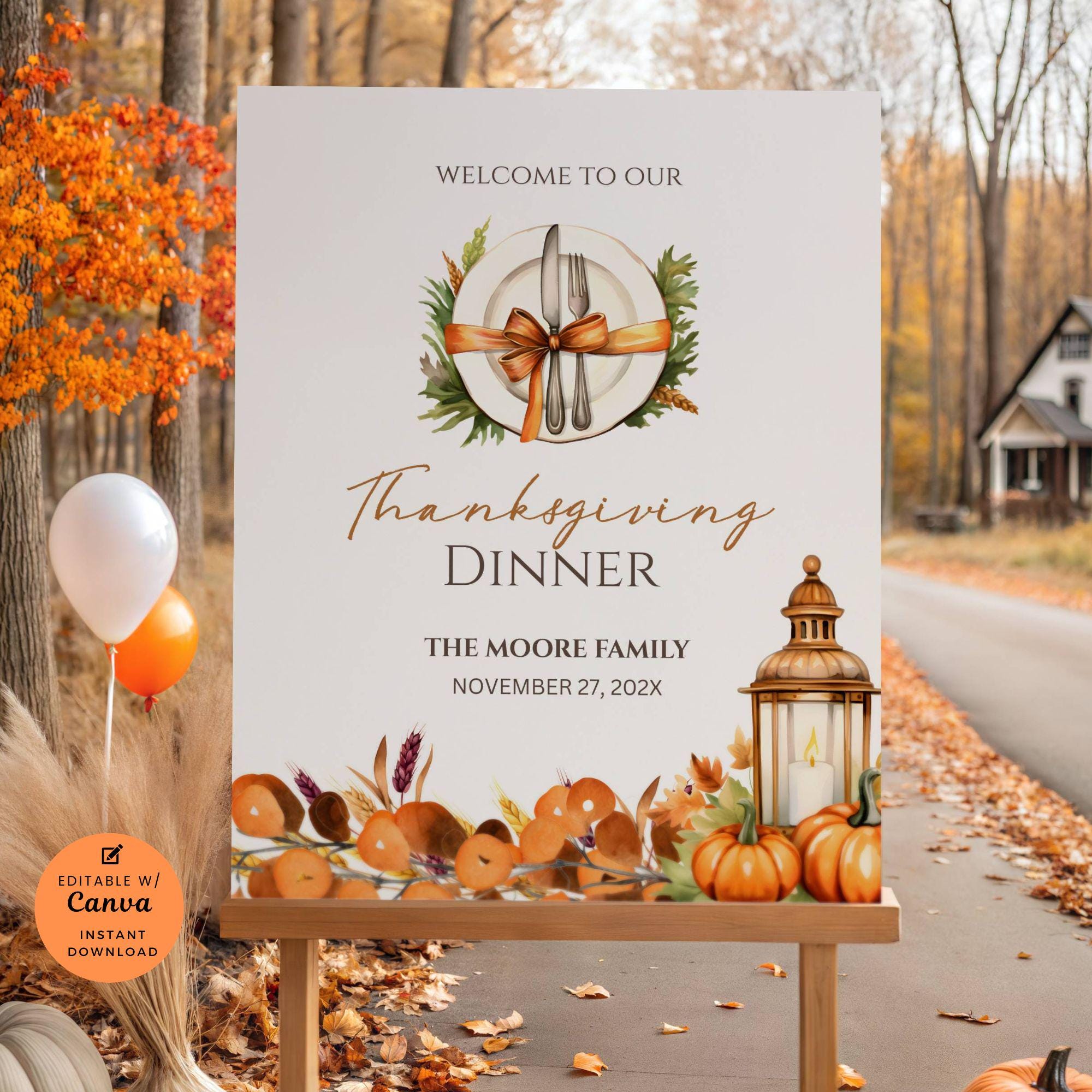 Thanksgiving poster - Etsy México, image size:2000x2000