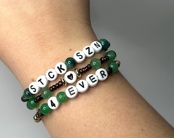 stck season friendship bracelet set, stackable stck szn friendship bracelet set, stck season beaded bracelets