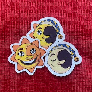 Sun, Moon and Eclipse stickers!