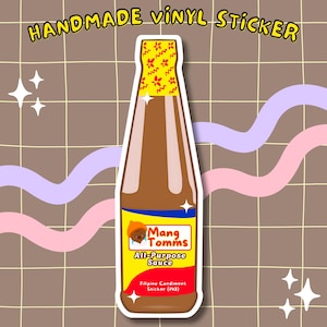 Handmade Mang Tomas Sarsa - Filipino Inspired Condiment Matte Vinyl Sticker | Proud Pinoy | Philippines Sauce | Asian Food Stickers | Lechon