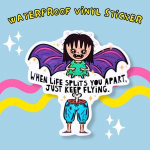 Manananggal Vinyl Sticker: Philippine Myth Creature, Waterproof 3"