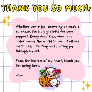 K&ouml;nnte beinhalten: Digitale Kunstgrafik mit dem Text "THANK YOU SO MUCH!" in Gelb. Eine rosa Sprechblase enth&auml;lt eine Dankesbotschaft und ein Cartoon-Schaf mit einer rosa Schleife. Die Kunst befindet sich auf einem Rasterhintergrund.