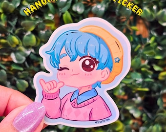 Kpop Demon Hunter Vinyl Sticker, Handmade Kawaii Holographic Decal