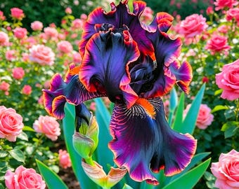 Gemengde irisbloemzaden, kleurrijke meerjarige erfstukken, geurige tuinbloemen voor borders, perken en cottage Gardens