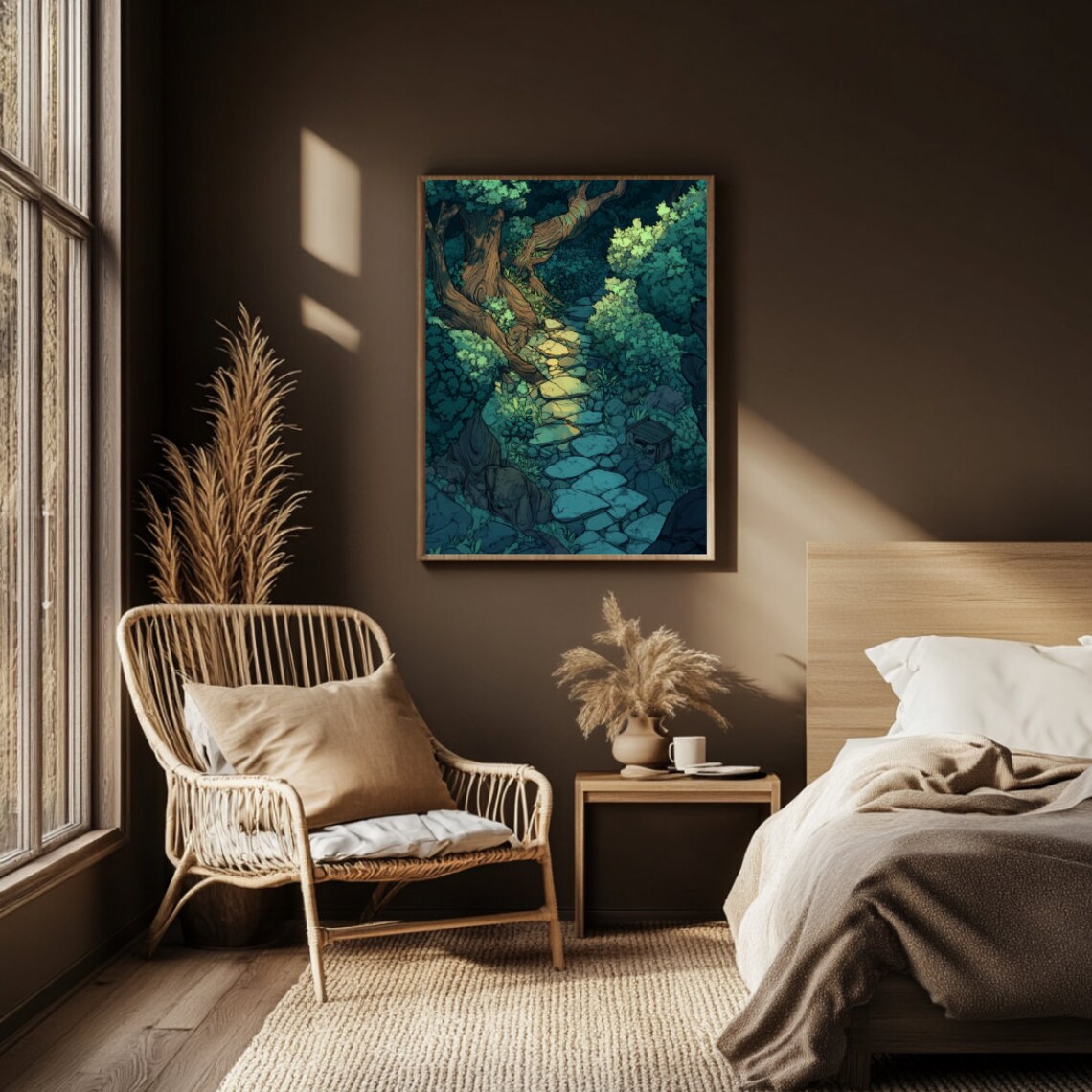 Fantasy Walk Through the Forrest Print | Digital Download Wall Art for ...