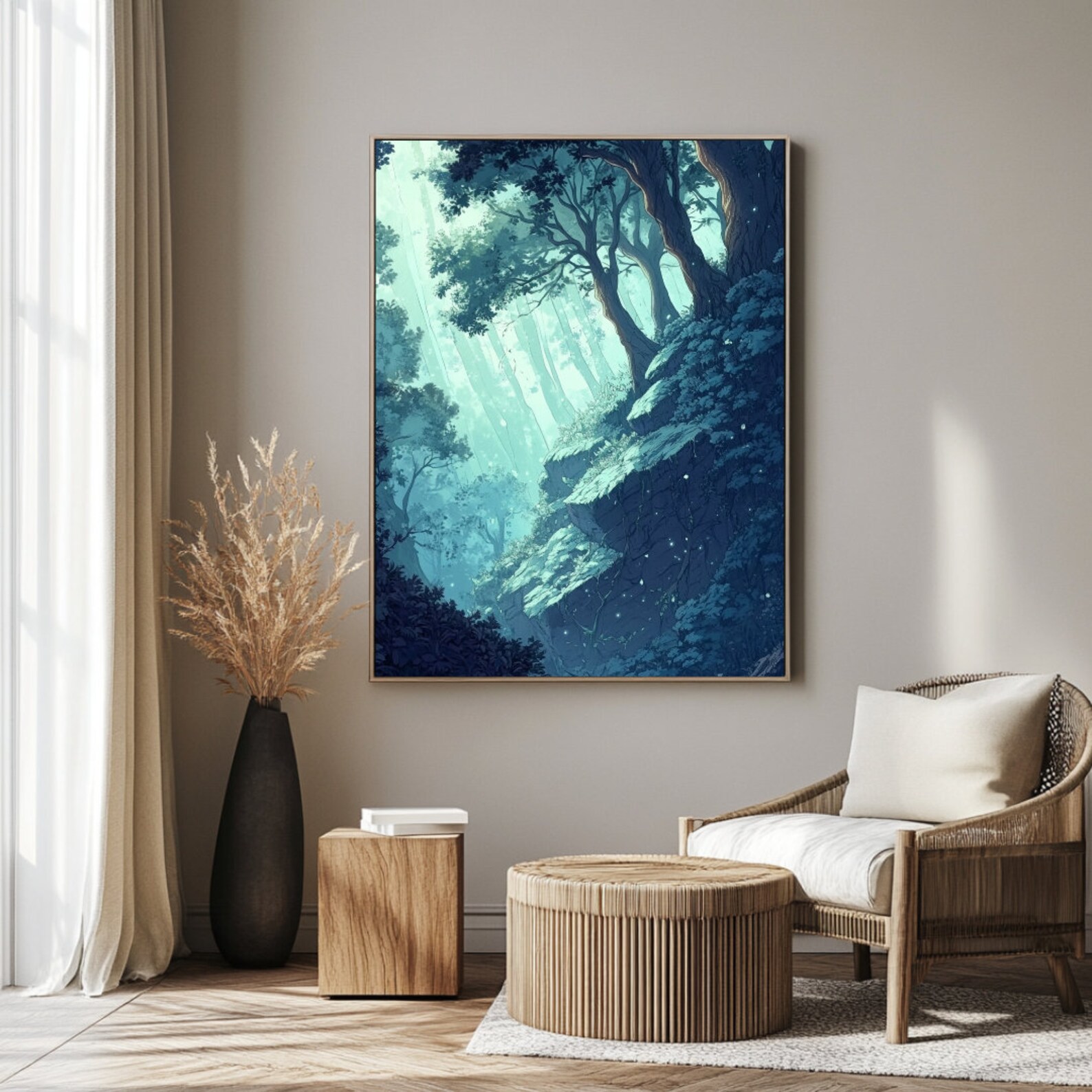 Spirit Forrest Print | Digital Download Wall Art for Home Decor - Etsy