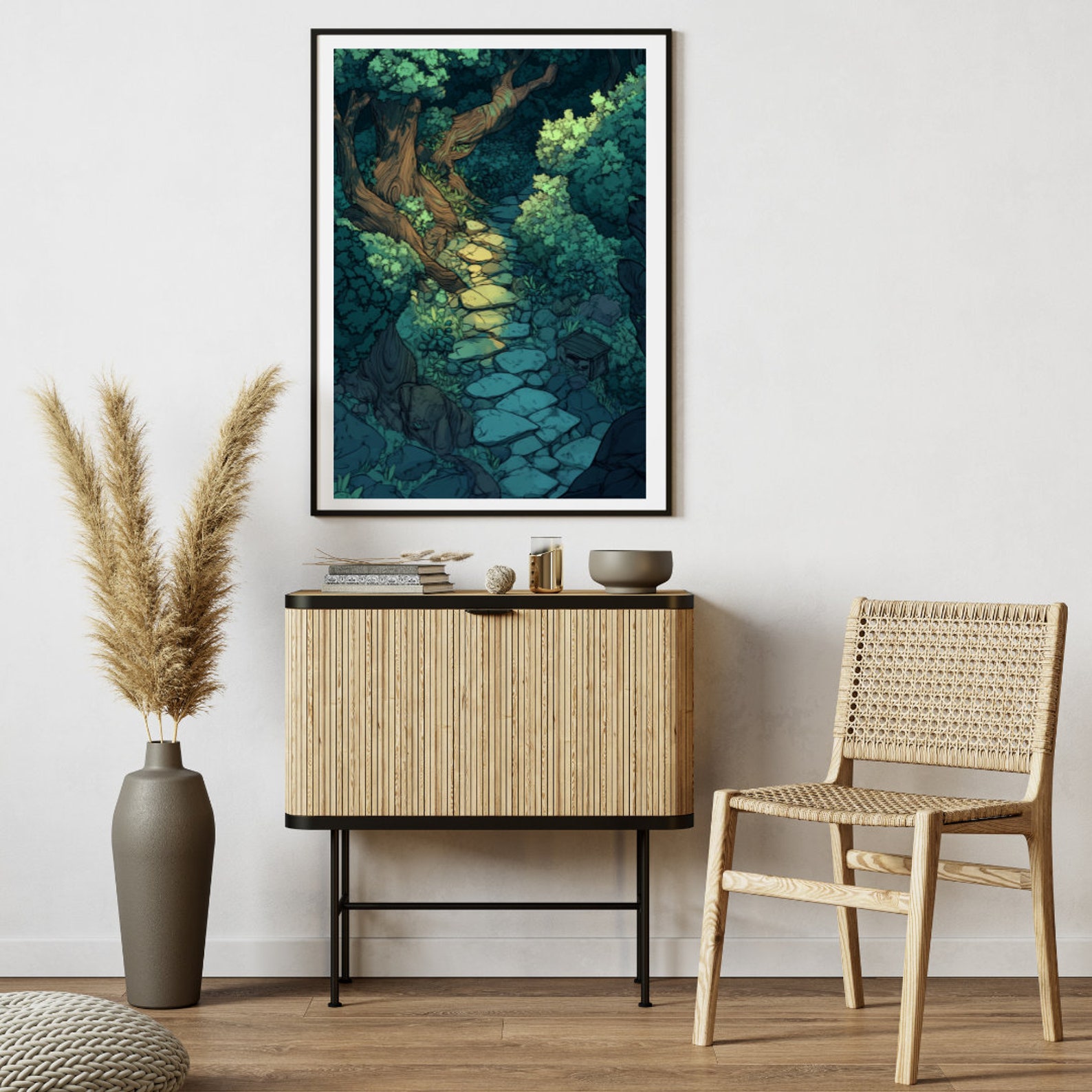Fantasy Walk Through the Forrest Print | Digital Download Wall Art for ...