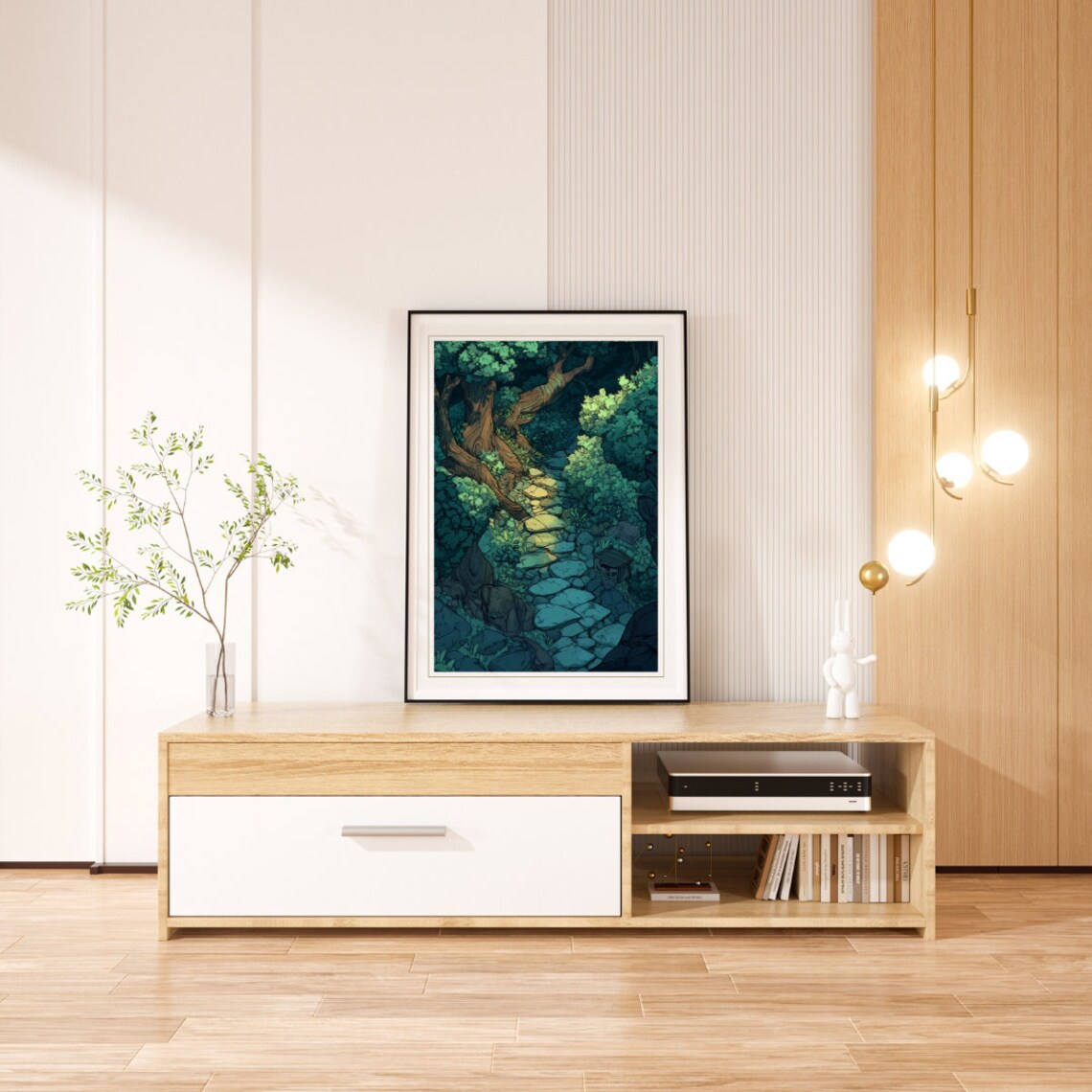 Fantasy Walk Through the Forrest Print | Digital Download Wall Art for ...
