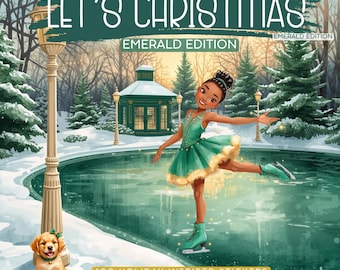 Emerald Green Christmas Stickers | Black Family Holiday (Digital)