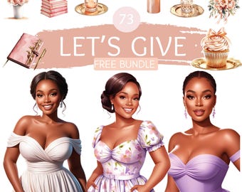 Pegatinas rosas femeninas / Clipart de planificador digital (PNG)