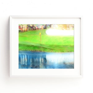 The Masters Golf Printable Art, 16th Hole, Augusta National Golf, Digital Download