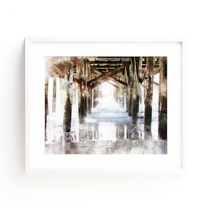 Myrtle Beach Pier Printable Art, Myrtle Beach South Carolina, Digital Download