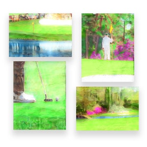 The Masters Golf, Augusta National Golf, Series of Four 11&quot;x14&quot; Prints, Digital Download