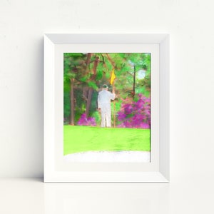 The Masters Golf Printable Art, Augusta National Golf Art, Gift for Golf Lover