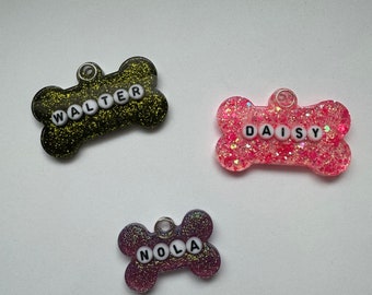 Custom pet tags- friendship bracelet letters