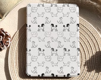 Puppy Kindle Case, Detachable Magnetic Case, Kobo Case, Paperwhite case 12th 7", Colorsoft, Paperwhite 11th 6.8", Kindle clear back Case