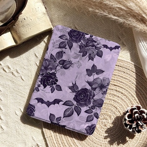Funda para Kindle morada, funda magnética desmontable, Kindle Paperwhite 11.º de 6.8", funda para Paperwhite 12.º, Kindle 11.º de 6", Kindle con parte trasera transparente, funda para Kobo