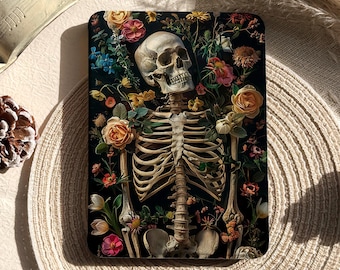 Skull Kindle Case, Detachable Magnetic Case, Kindle Paperwhite 11th 6.8, Paperwhite Case 12th, Kindle 11th Gen, Kindle Clear Back, Kobo Case