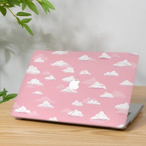 Pink and Cloud Macbook Case,Hard Protective Case,MacBook Pro 13 14 15 16,MacBook Retina M3 M2 M1,Mac 12 Inch,Laptop Cover MacBook Air 13/15