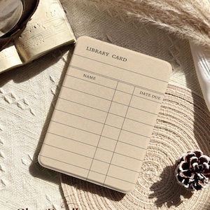 Library Card Kindle Case, Detachable Magnetic Case, Paperwhite 11th 6.8, Paperwhite Case 12th, Kindle 11th Gen, Kindle Clear Back, Kobo Case