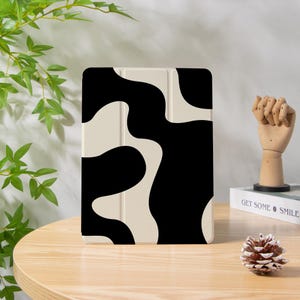Eenvoudige lijnen iPad-hoes met potloodhouder, iPad Air-hoes, iPad Pro 13 12.9 11, iPad Mini 4/5/6/7, Air 6/7, iPad 10.9 hoes, iPad 9/10/11 Gen