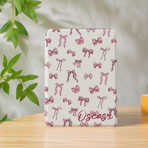 Étui pour Kindle Paperwhite 12e avec noeud rose, couverture Paperwhite 11e 6,8 pouces, tout nouveau Kindle Colorsoft, Kindle 10 7 pouces 6 pouces, Kindle 2024, Kindle Oasis Scribe