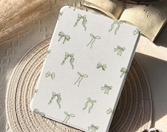 Bow Kindle Paperwhite Case, Kobo Case, Paperwhite case 12th 7", Colorsoft, Paperwhite 11th 6.8", Kindle clear back, Detachable Magnetic Case
