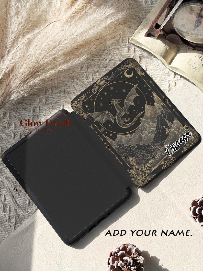 Dragon Kindle Hülle, abnehmbare magnetische Kindle Hülle, Kobo Hülle, Paperwhite Hülle (12. Generation, 7 Zoll), Paperwhite Hülle (11. Generation, 6,8 Zoll), Kindle transparente Rückseite, Colorsoft Bild 5