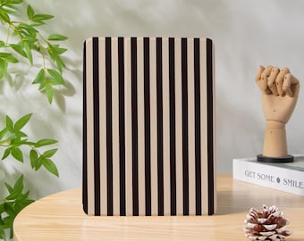 Retro Stripes iPad case with Pencil Holder, iPad Air case, iPad Pro 13 12.9 11, iPad Mini 4/5/6/7, Air 6/7, iPad 10.9 Cover iPad 9/10/11 Gen
