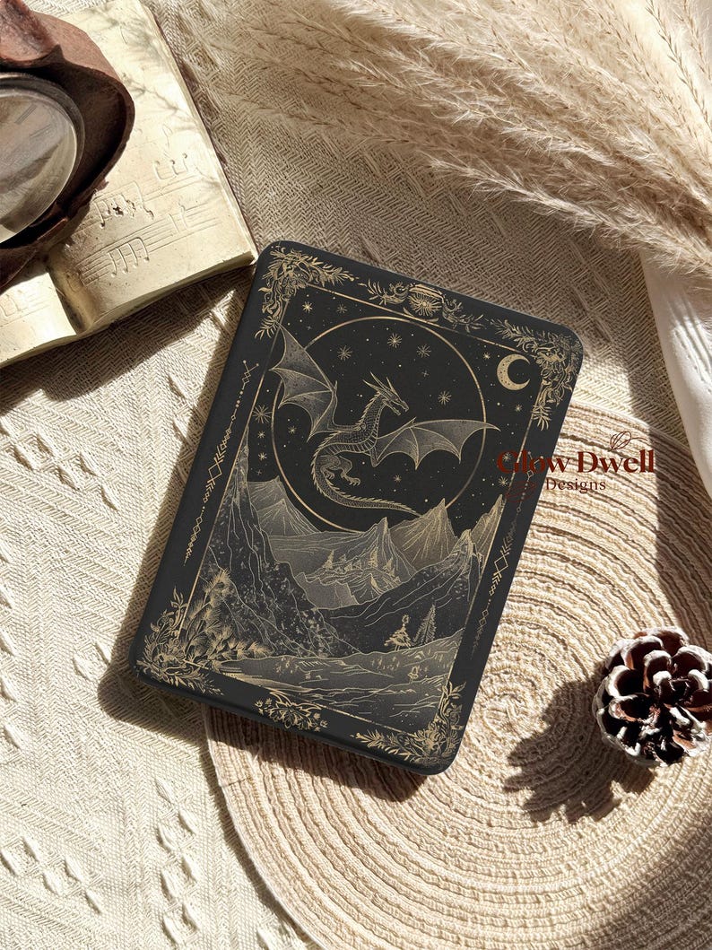 Dragon Kindle Hülle, abnehmbare magnetische Kindle Hülle, Kobo Hülle, Paperwhite Hülle (12. Generation, 7 Zoll), Paperwhite Hülle (11. Generation, 6,8 Zoll), Kindle transparente Rückseite, Colorsoft Bild 3