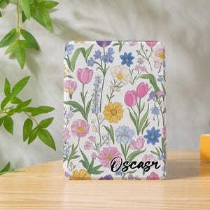 Custodia con fiori colorati per Kindle Paperwhite 12° 7&quot;, custodia per Paperwhite 11° 6,8&quot;/10° 6&quot;, retro magnetico per Kindle, Kindle Fire/Colorsoft, custodia per Kobo Clara