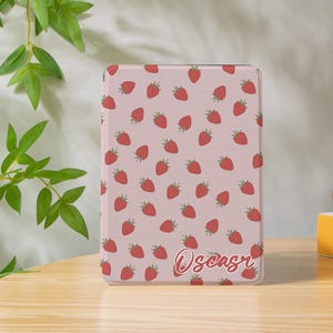 Jolie coque pour Kindle Paperwhite 12e format fraise, couverture Paperwhite 11e 6,8 pouces, toute nouvelle coque Kindle Colorsoft, Kindle 10 7 pouces 6 pouces, Kindle 2024, Kindle Oasis