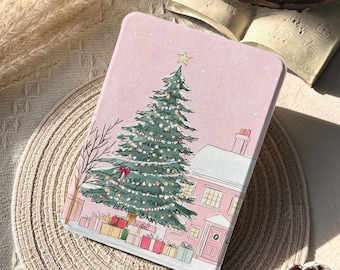 Christmas Kindle Paperwhite Case, Kobo Case, Paperwhite case 12th 7", Colorsoft, Paperwhite 11th 6.8, Kindle clear back, Detachable Magnetic
