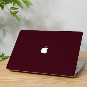 Étui pour Macbook rouge rose foncé,étui de protection rigide,MacBook Pro 13 14 15 16,MacBook Retina M3 M2 M1,Mac 12 pouces,Housse d'ordinateur portable pour MacBook Air13/15