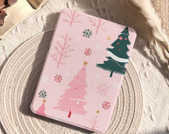Christmas Kindle Case, Detachable Magnetic Case, Kindle Paperwhite 11th 6.8, Paperwhite Case 12th, Kindle 11th, Kindle Clear Back, Kobo Case