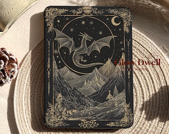 Dragon Kindle Case 2026, Magnetic Back Detachable, Kobo Case, Kindle Colorsoft, Paperwhite 12th 7, Paperwhite 11th 6.8, Clear Back Cover