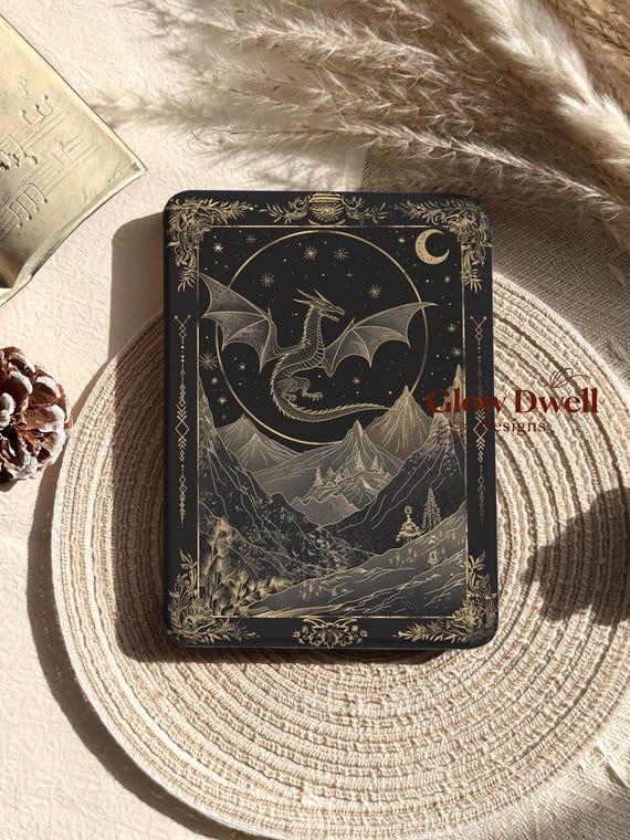 Dragon Kindle Case, Detachable Magnetic Kindle Case,Kobo Case, Paperwhite case 12th 7", Paperwhite 11th 6.8", Kindle clear back, Colorsoft