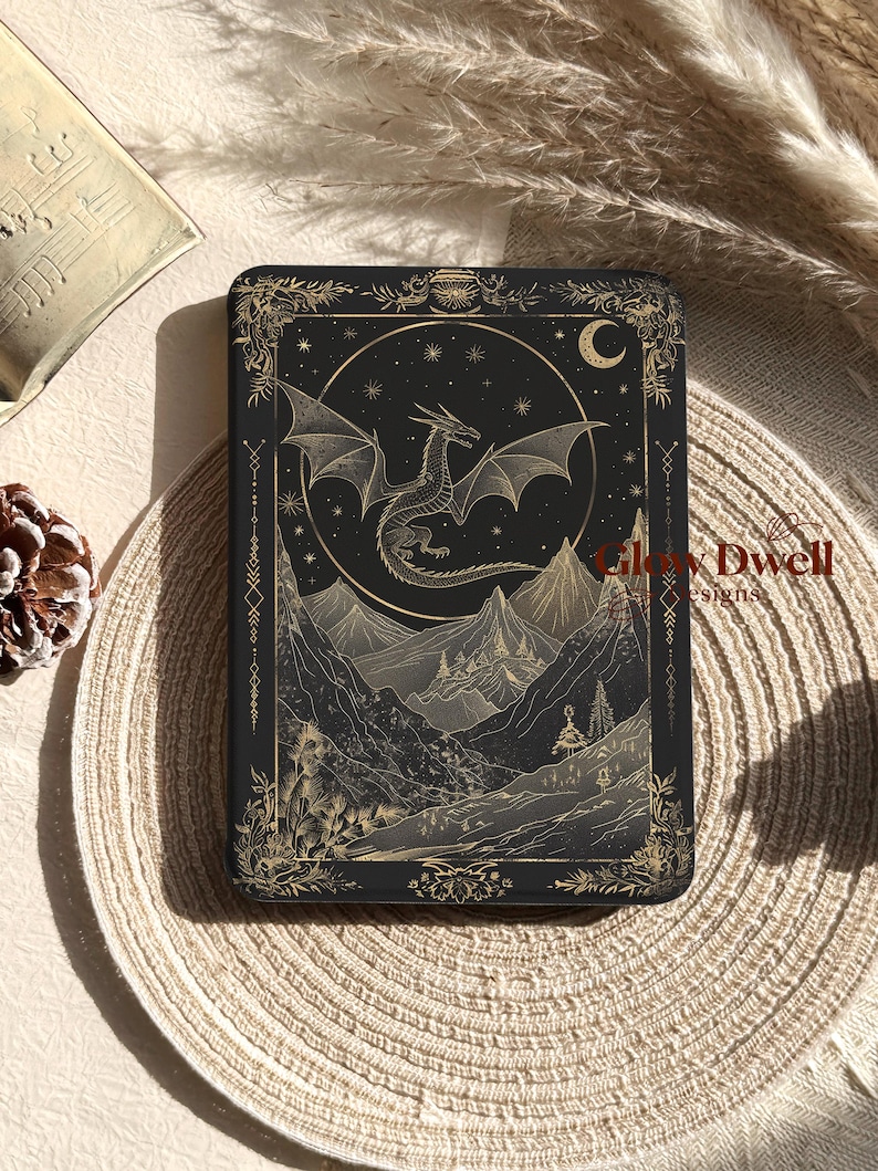 Dragon Kindle Hülle, abnehmbare magnetische Kindle Hülle, Kobo Hülle, Paperwhite Hülle (12. Generation, 7 Zoll), Paperwhite Hülle (11. Generation, 6,8 Zoll), Kindle transparente Rückseite, Colorsoft Bild 1