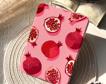 Pomegranate Kindle Case, Detachable Magnetic Case, Kobo Case, Paperwhite case 12th 7", Colorsoft, Paperwhite 11th 6.8", Kindle clear back