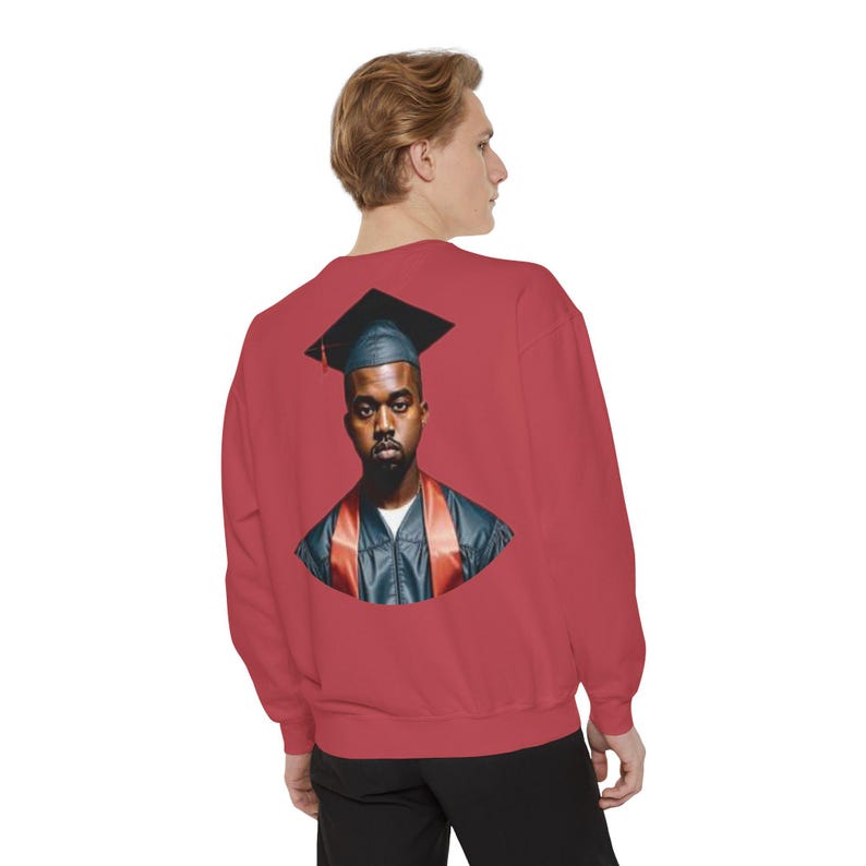 Graduation Tribute Sweatshirt - Kanye West, High Quality Crew, DOUBLE SIDED image 2