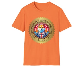 Department of Government Efficiency Seal Shirt - Funny Doge Meme T-Shirt - Dogecoin Shirt - Elon Musk