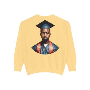 Graduation Tribute Sweatshirt - Kanye West, High Quality Crew, DOUBLE SIDED image 4