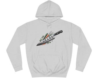 Heard Chef Knife Hoodie, Unisex Kitchen Inspired Hoodie, Comfy, Loose Fit, Kitchen Slang