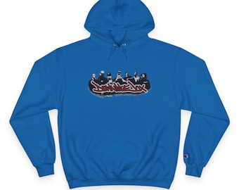 Def Jux Classic Hoodie, Champion S700 Eco Fleece Underground Hip Hop Streetwear, Graffiti Rap Hoodie, Premium Champion Pullover
