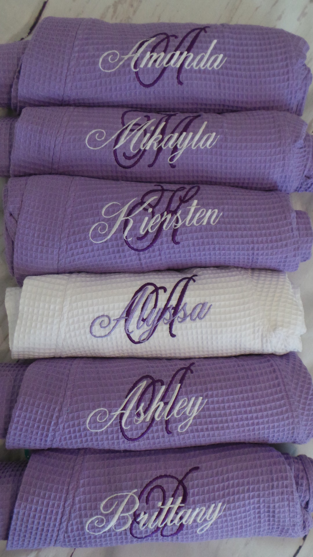 Personalized Robe, Bride Robe, Bridesmaid Robes, Spa Robes, Waffle