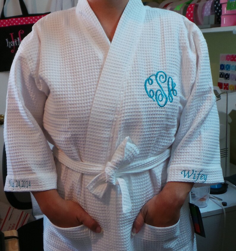 Plus size xxl robe Personalized Robe Bride robe Wedding party Etsy